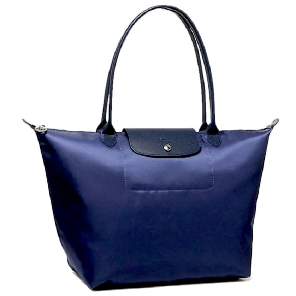 Longchamp Le Pliage Neo Medium Navy Blue Nylon Tote Bag
